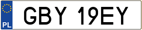 Trailer License Plate